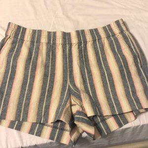 J. Crew striped shorts
